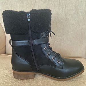 Leather suede Sherpa Ugg all weather boots